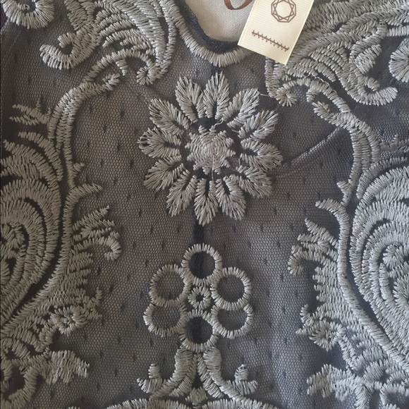 Sheer blue dress with gray lining NWT - Picture 4 of 7